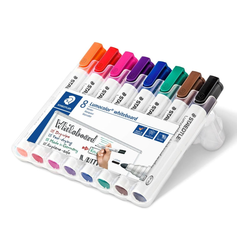 Board-Marker Lumocolor® whiteboard marker, nachfüllbar, STAEDTLER Box 8 Farben - staticmagnetic.de