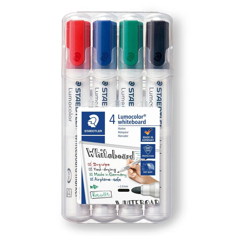 Board-Marker Lumocolor® whiteboard marker, STAEDTLER Box mit 4 Farben - staticmagnetic.de