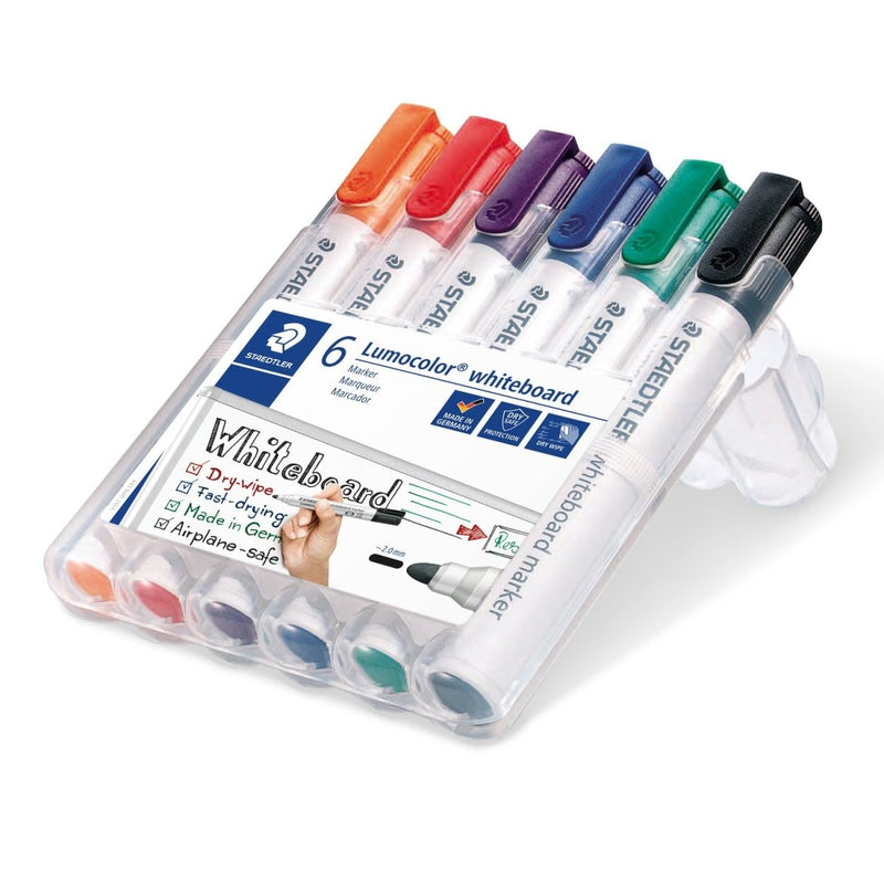 Board-Marker Lumocolor® whiteboard marker, STAEDTLER Box mit 6 Farben - staticmagnetic.de