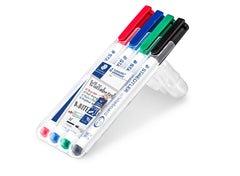 Board-Marker Lumocolor® whiteboard pen, ca. 1.0 mm, STAEDTLER Box mit 4 Farben