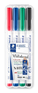 Board-Marker Lumocolor® whiteboard pen, ca. 1.0 mm, STAEDTLER Box mit 4 Farben - staticmagnetic.de