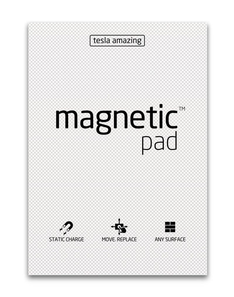 Magnetic Pads - selbsthaftende transparente Notizblöcke - staticmagnetic.de