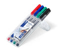 STAEDTLER Box mit 4 Lumocolor® non-permanent B ca.1,0-2,5mm - in sortierten Farben 312 - staticmagnetic.de