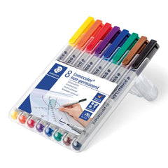 STAEDTLER Box mit 8 Lumocolor® non-permanent B ca.1,0-2,5mm - in sortierten Farben 312